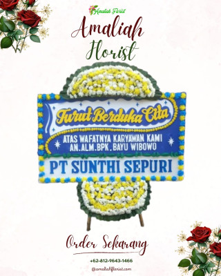 Papan Bunga Duka di Gajah